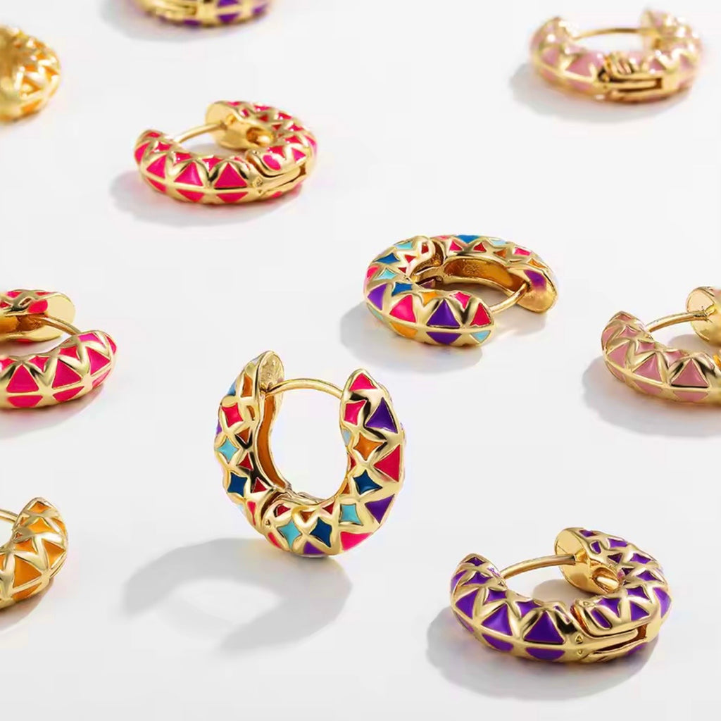 PENDIENTES PRISMA COLOUR