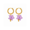 PENDIENTES ESTRELLA LILA