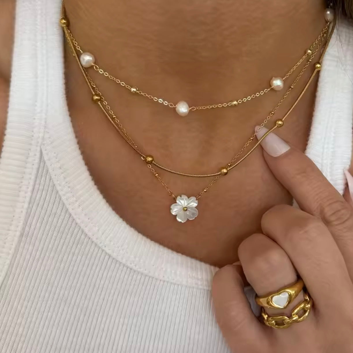COLLAR FLOR NACAR