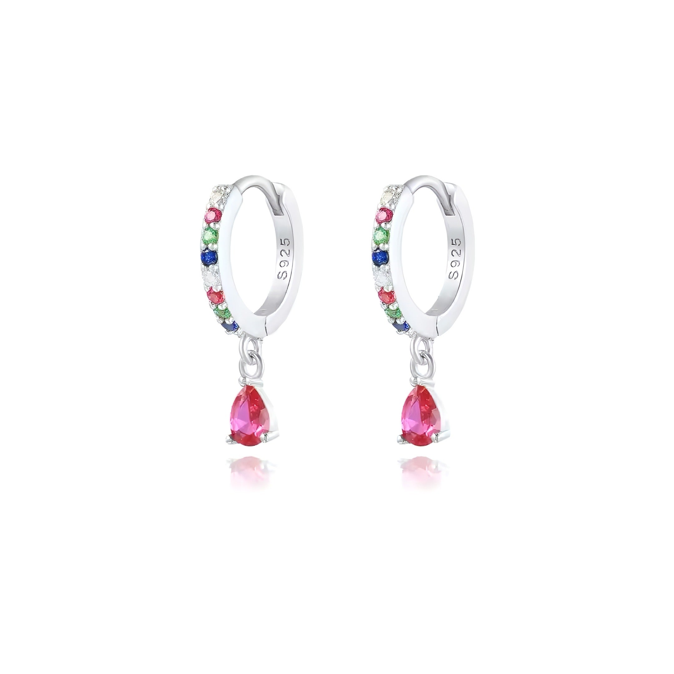 PENDIENTES BARNA PINK SILVER