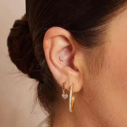 PENDIENTES MORE ROSE