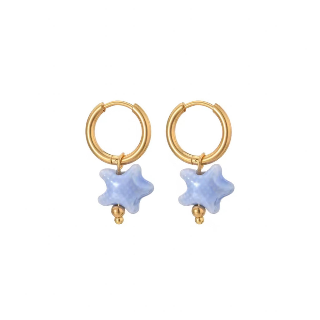PENDIENTES ESTRELLA AZUL