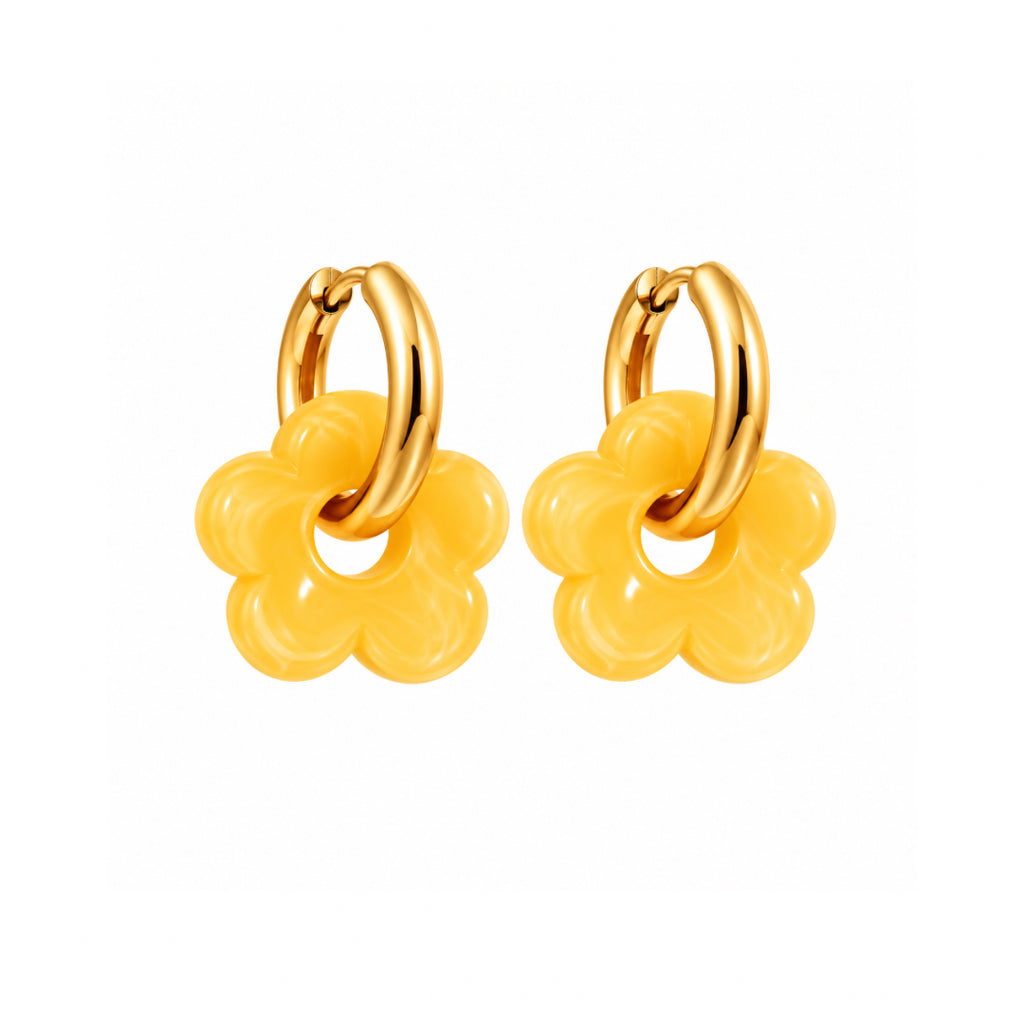 PENDIENTES BLOOM YELLOW