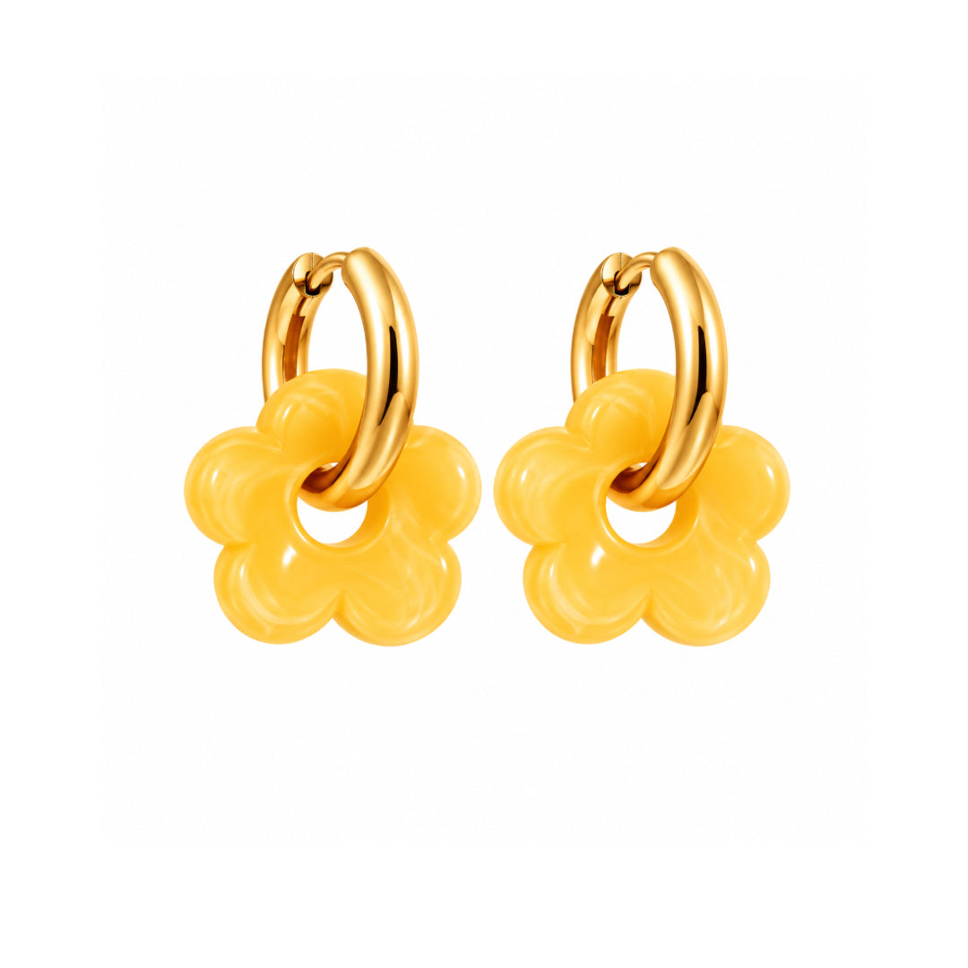 PENDIENTES BLOOM YELLOW