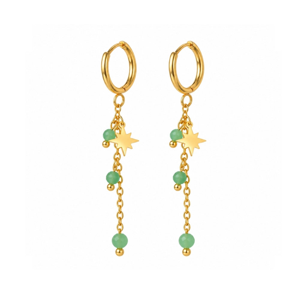 PENDIENTES CASCÁIS VERDE