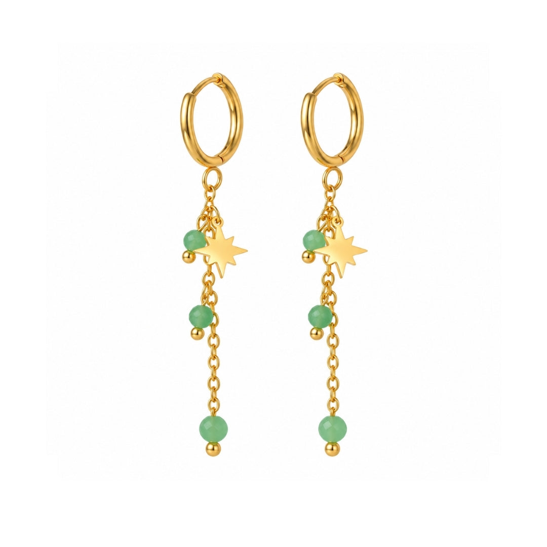 PENDIENTES CASCÁIS VERDE