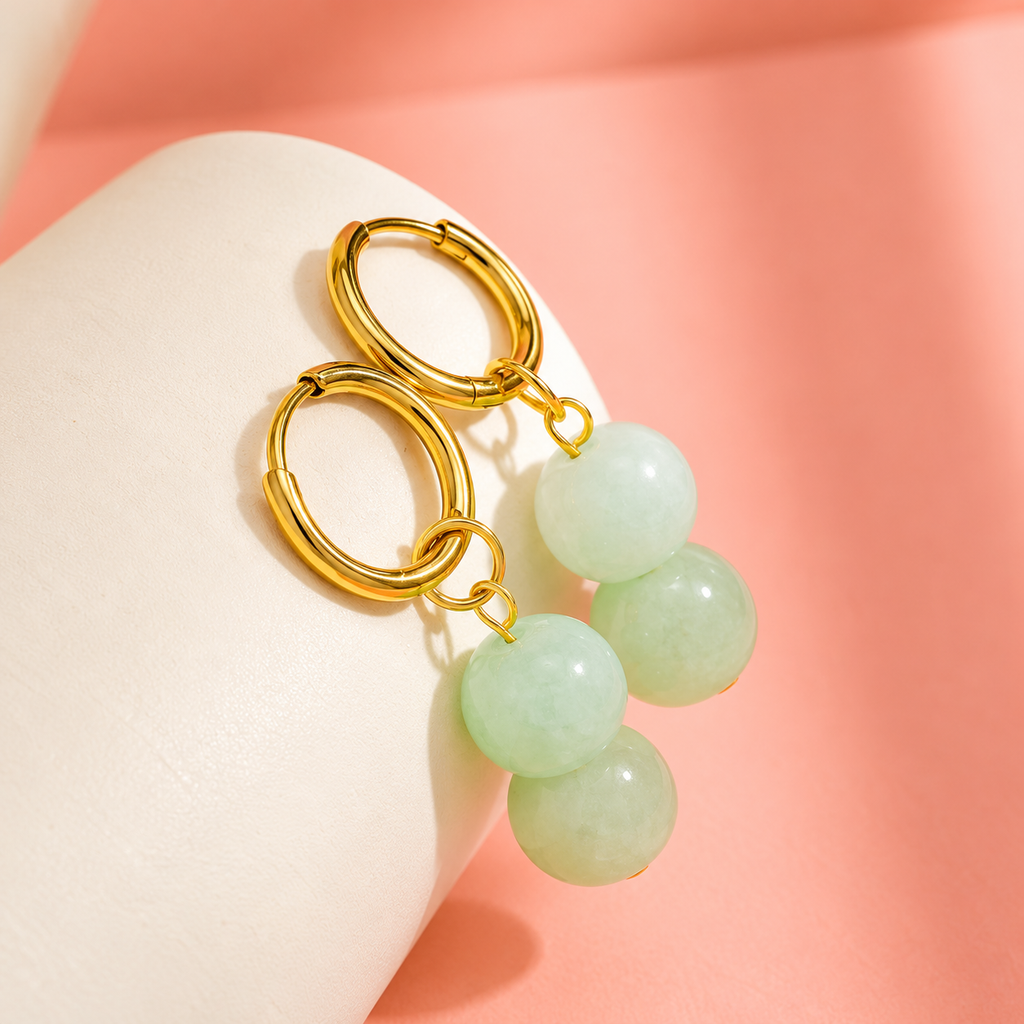 PENDIENTES BOHO MINT