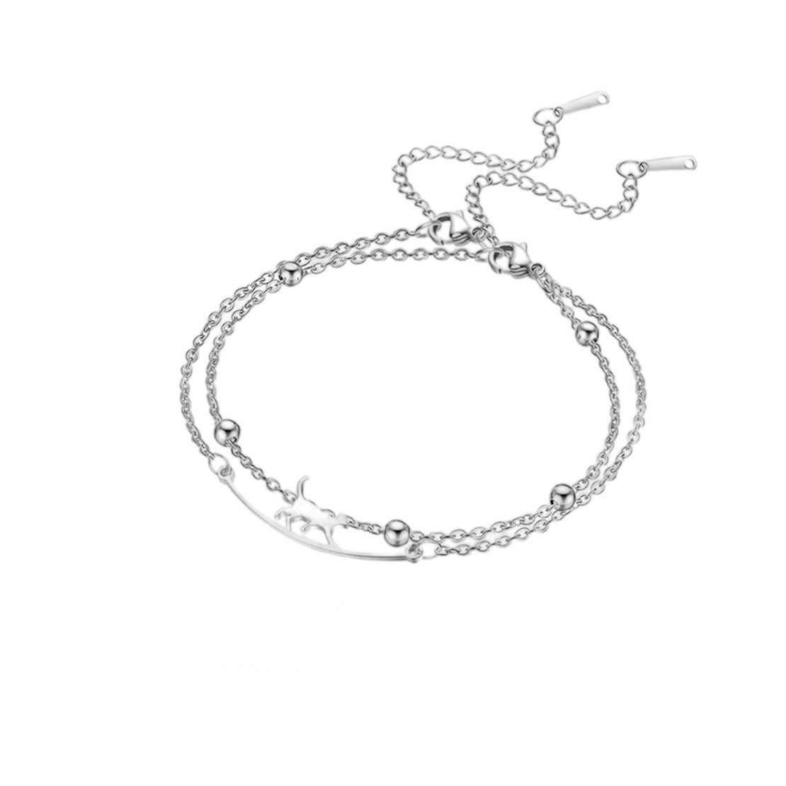 PULSERA KITTEN SILVER