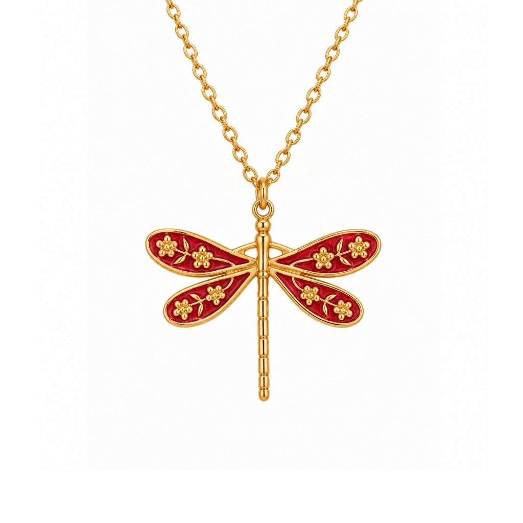 COLLAR LIBÉLULA RED