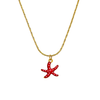 COLLAR STARFISH ROJO