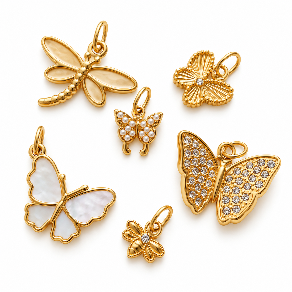 CHARM BUTTERFLY NÁCAR