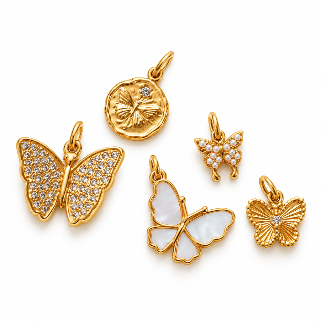 CHARM BUTTERFLY NÁCAR