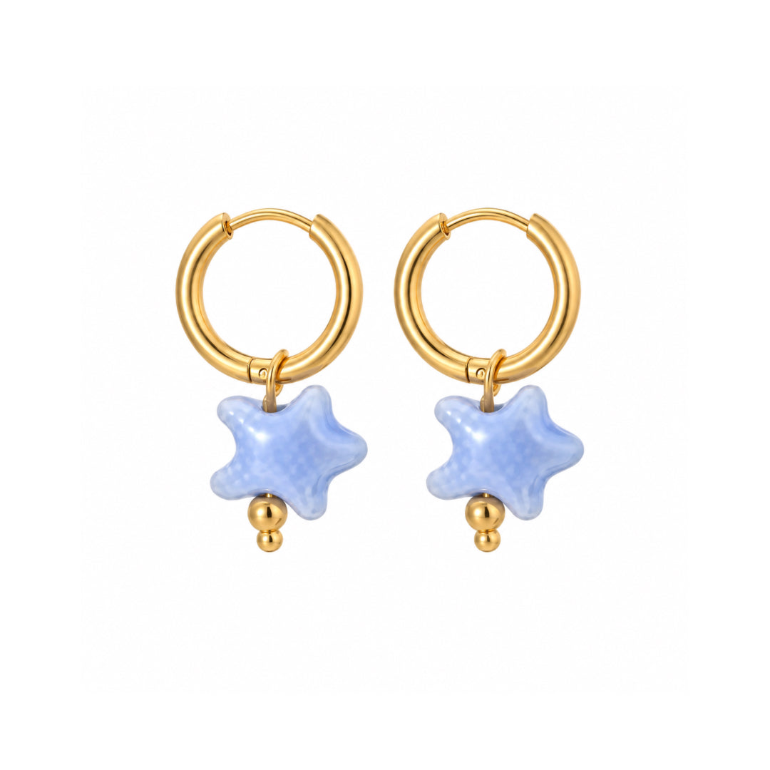 PENDIENTES ESTRELLA AZUL