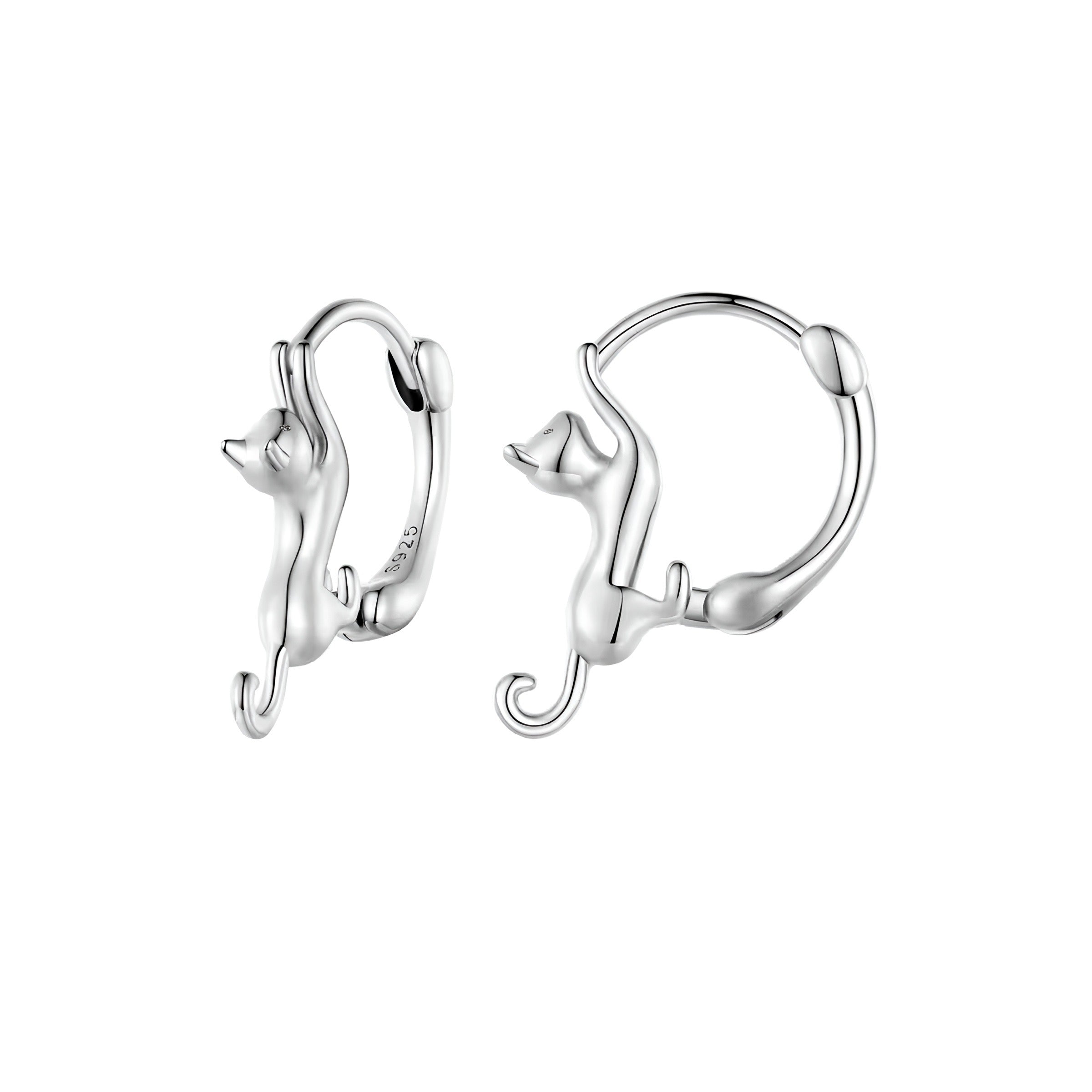 PENDIENTES KITTEN SILVER