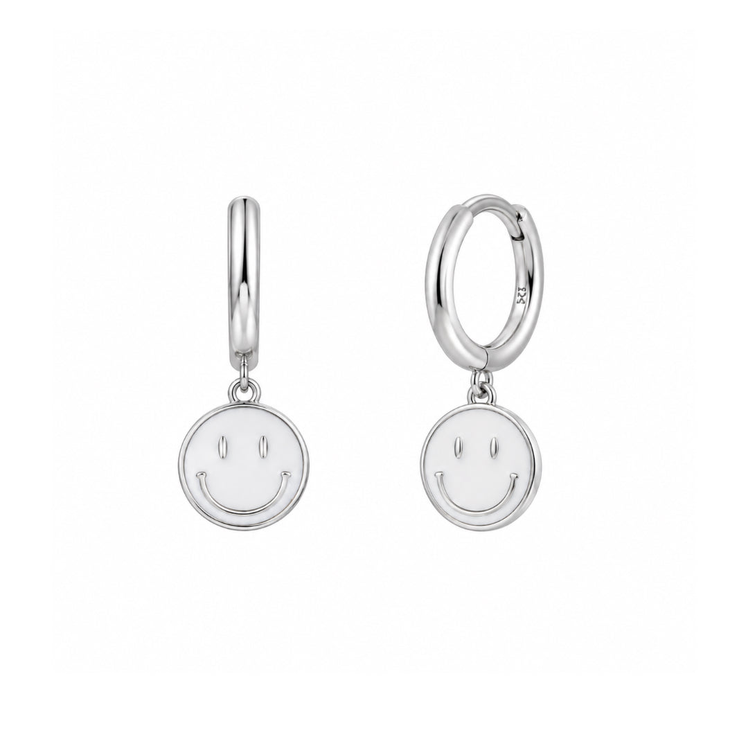 PENDIENTES SMILE WHITE
