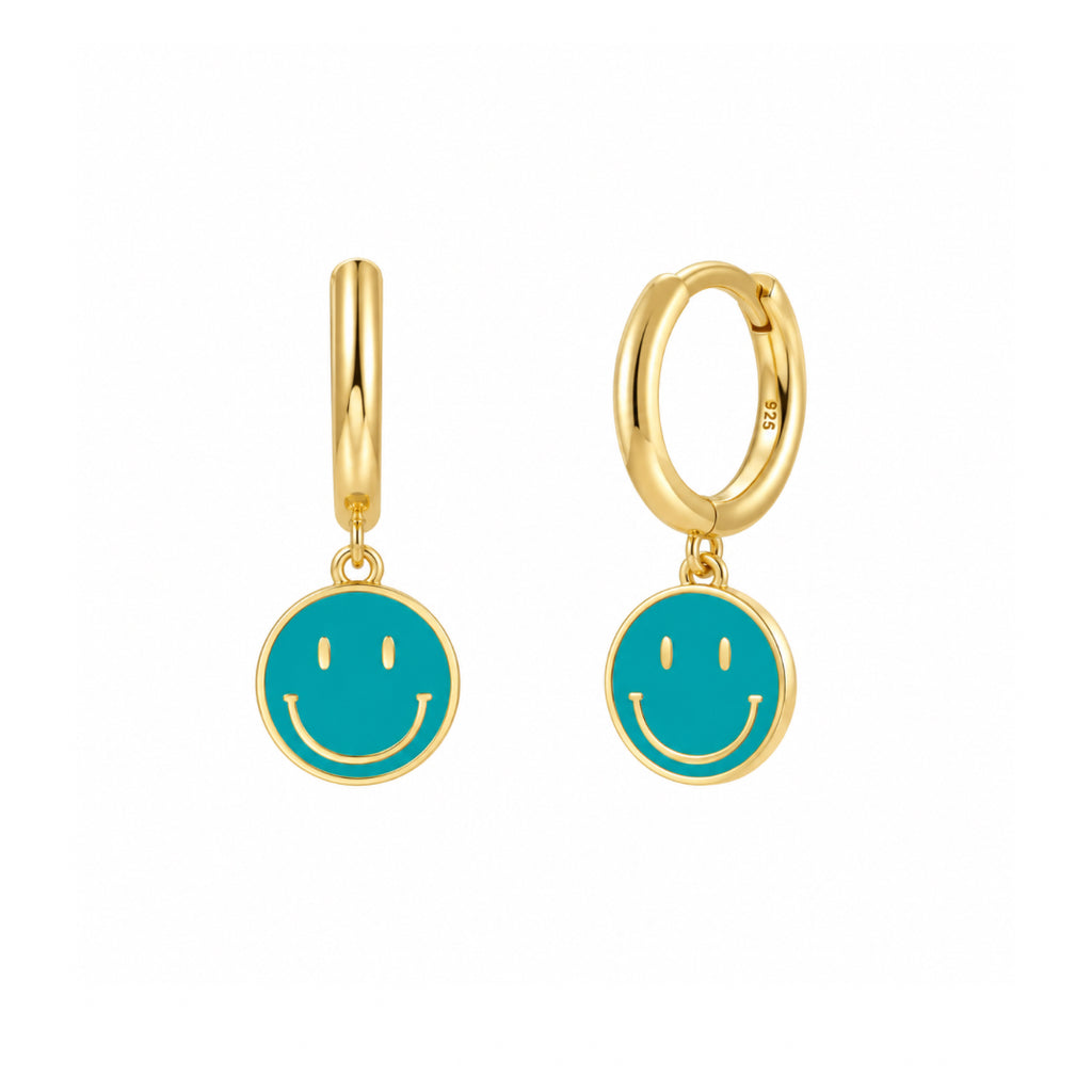 PENDIENTES SMILE BLUE