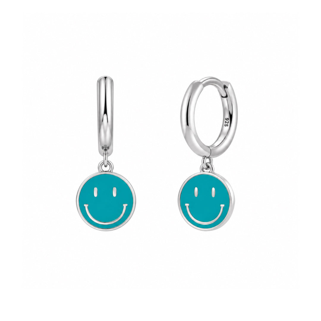 PENDIENTES SMILE BLUE