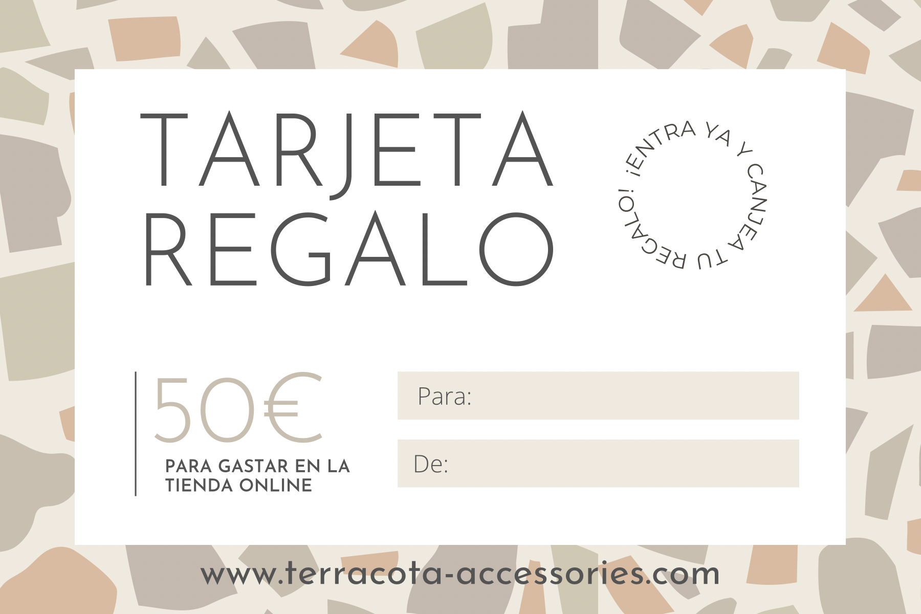 TARJETA REGALO