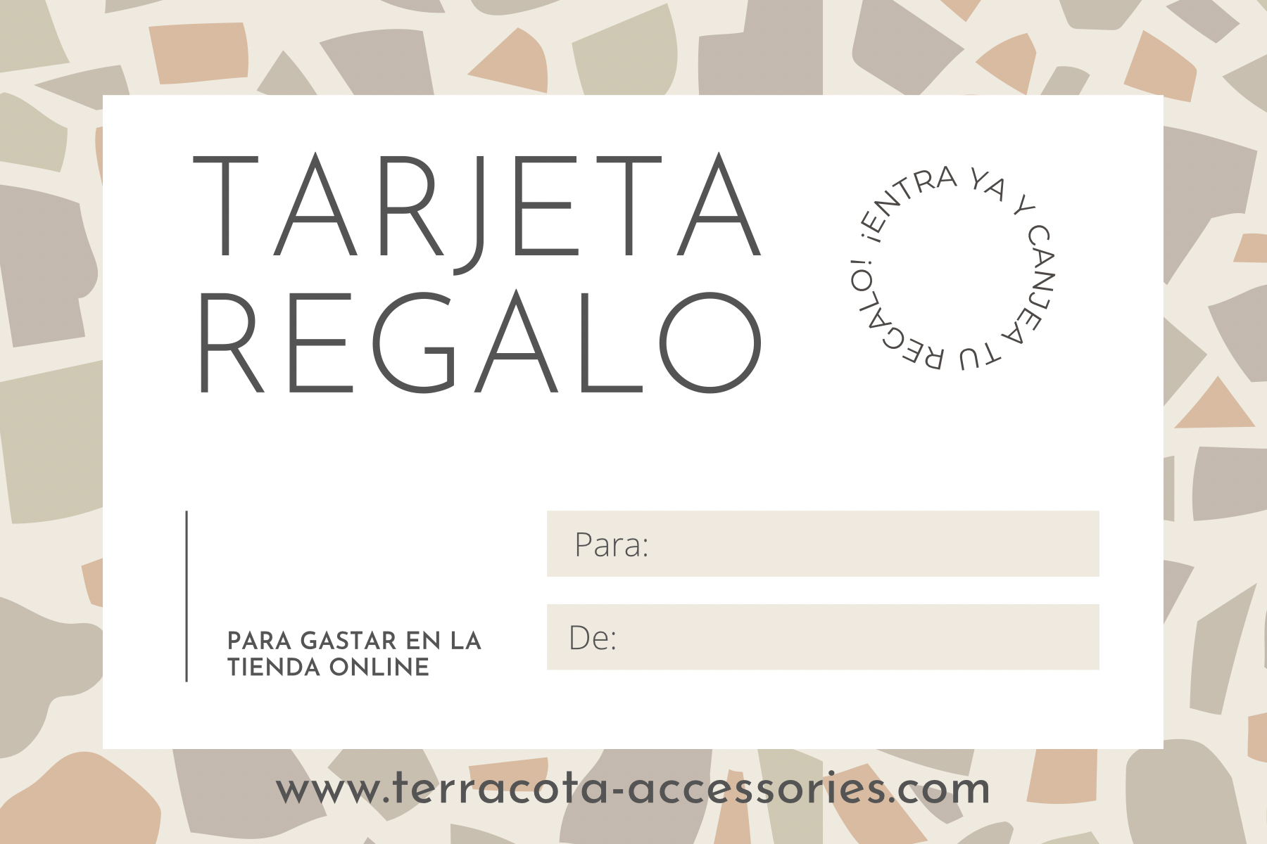 TARJETA REGALO