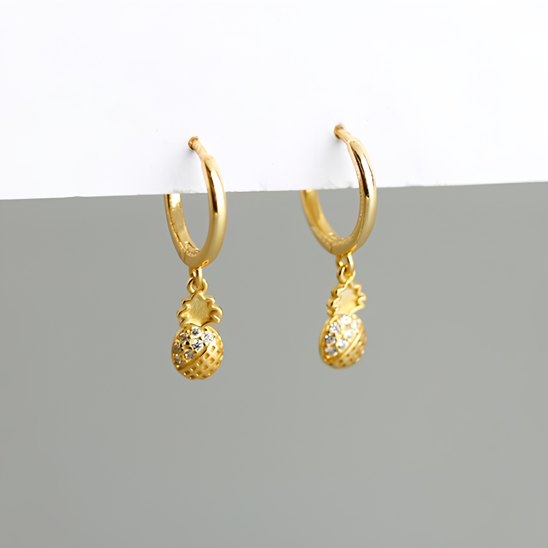 PENDIENTES PINEAPPLE GOLD