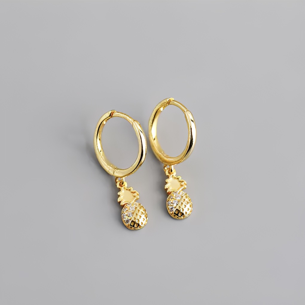 PENDIENTES PINEAPPLE GOLD